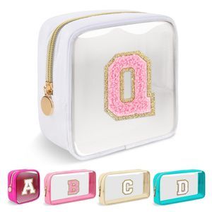 Mini Clear Personalized Initial Makeup Bag,small Nylon Waterproof Zip Beach🦎